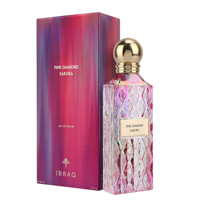 IBRAQ Pink Diamond - Sakura 150 ML |  عطر بينك دايموند ساكورا  اصدار جديد للنساء  150 مل