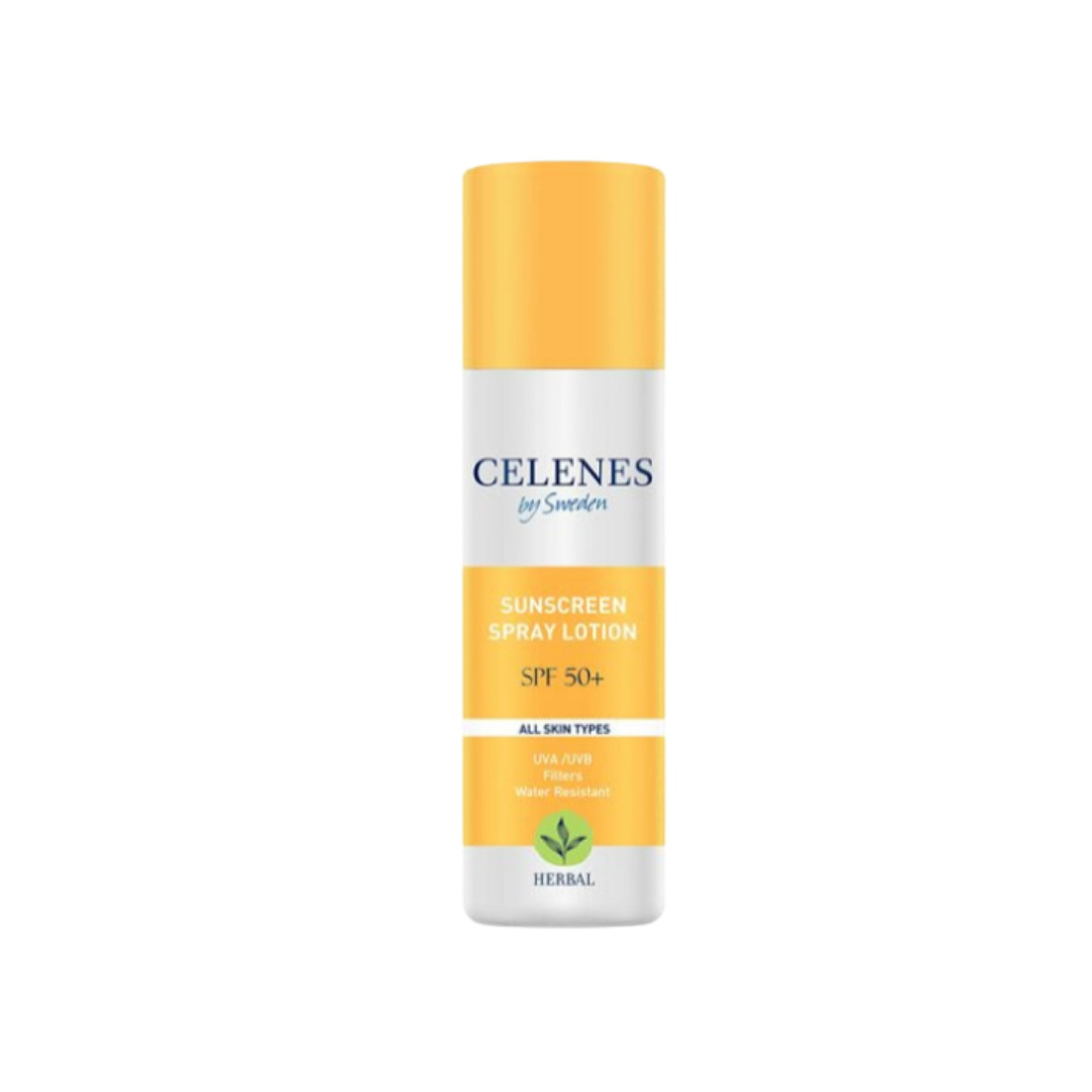 Celenes by Sweden Celenes Herbal Sunscreen Lotion Spray 50 Spf - 150ml | سيلينس بخاخ واقي شمسي مع عامل حماية 50 - 150 مل