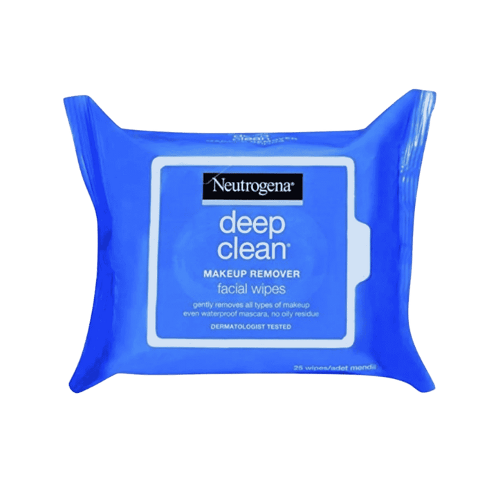 Neutrogena Deep Clean Makeup Remover Facial Wipes - 25 Wipes | نيتروجينا مناديل لإزالة المكياج - 25 منديل