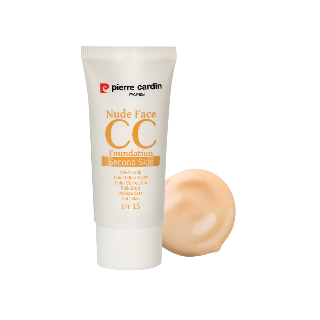Pierre Cardin Nude Face CC Cream spf 15 - 30ml | بيير كاردان كريم سي سي للوجه بلون النود - 30مل