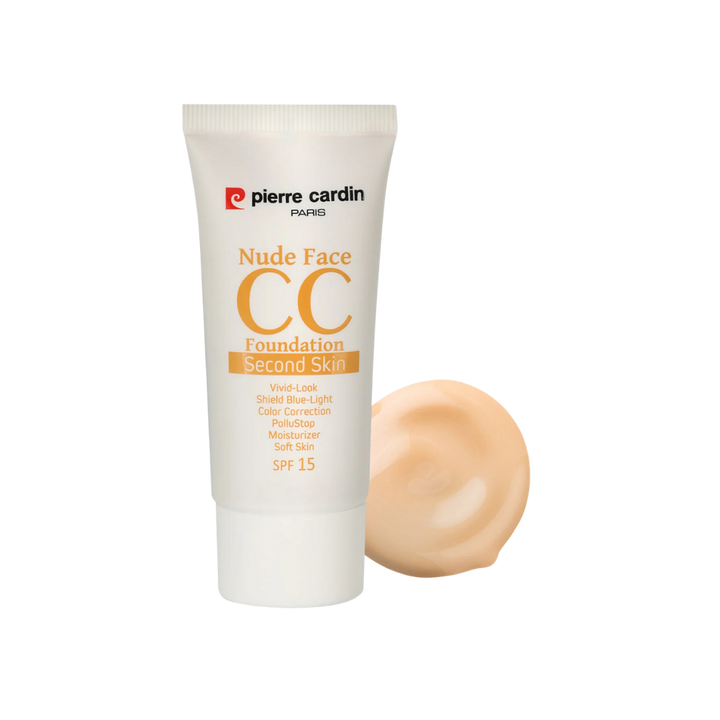 Pierre Cardin Nude Face CC Cream spf 15 - 30ml | بيير كاردان كريم سي سي للوجه بلون النود - 30مل