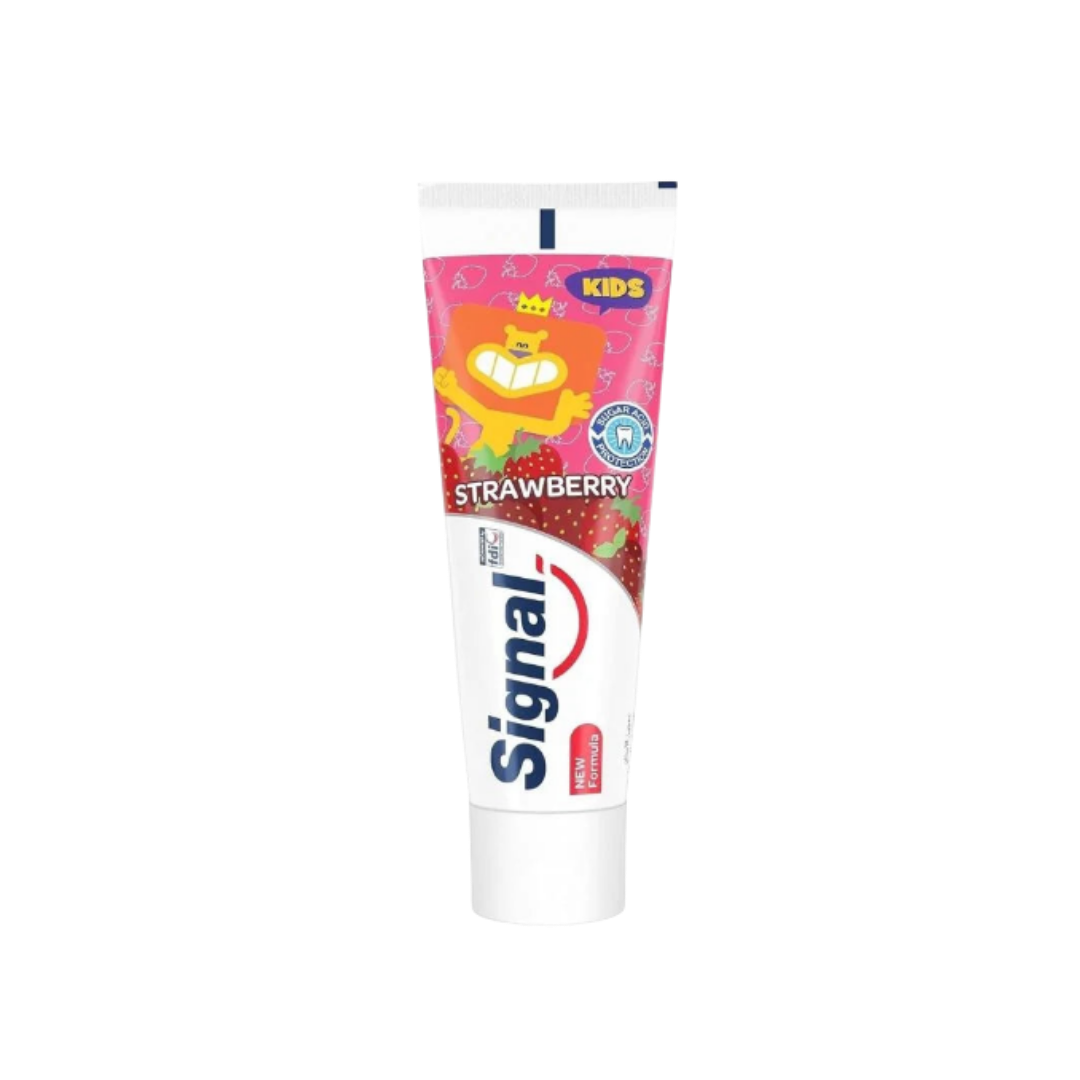 Signal Toothpaste Strawberry 2-6yrars - 50ml | سكنال معجون أسنان للأطفال بنكهة الفراولة - 50 مل