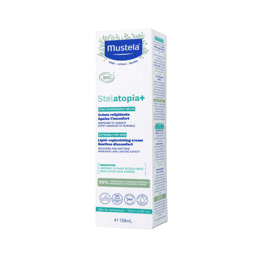 Mustela Stelatopia+ Lipid Replenishing Cream - 150ml | موستيلا كريم معوض للدهون و مقاوم للحكة - 150 مل