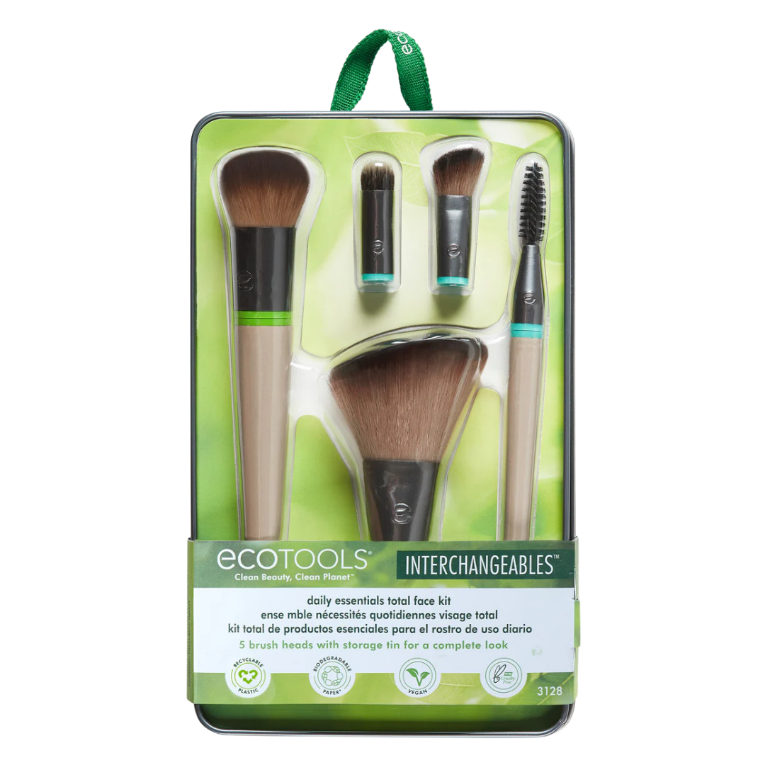 Interchangeables Daily Essentials Total Face Kit 5pcs | مجموعة فرش مكياج - 5 قطع