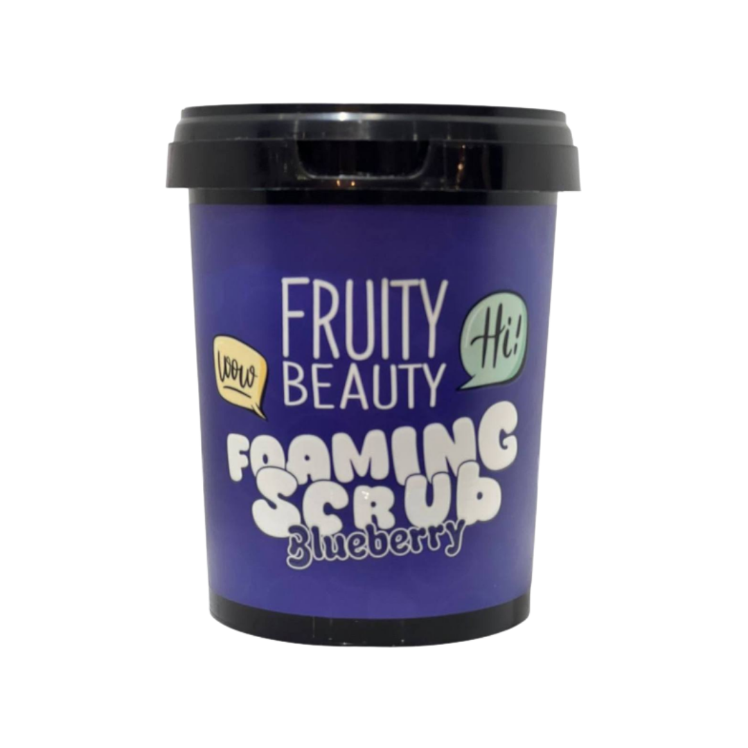 FRUITY BEAUTY Foaming Scrub Blueberry - 600ml | فروتي بيوتي مقشر رغوي للجسم - 600 مل
