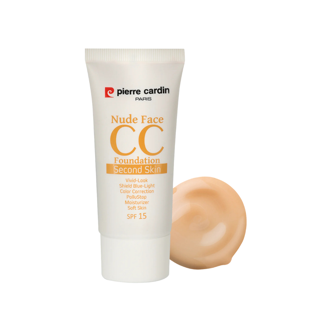 Pierre Cardin Nude Face CC Cream spf 15 - 30ml | بيير كاردان كريم سي سي للوجه بلون النود - 30مل