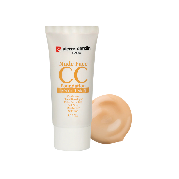 Pierre Cardin Nude Face CC Cream spf 15 - 30ml | بيير كاردان كريم سي سي للوجه بلون النود - 30مل