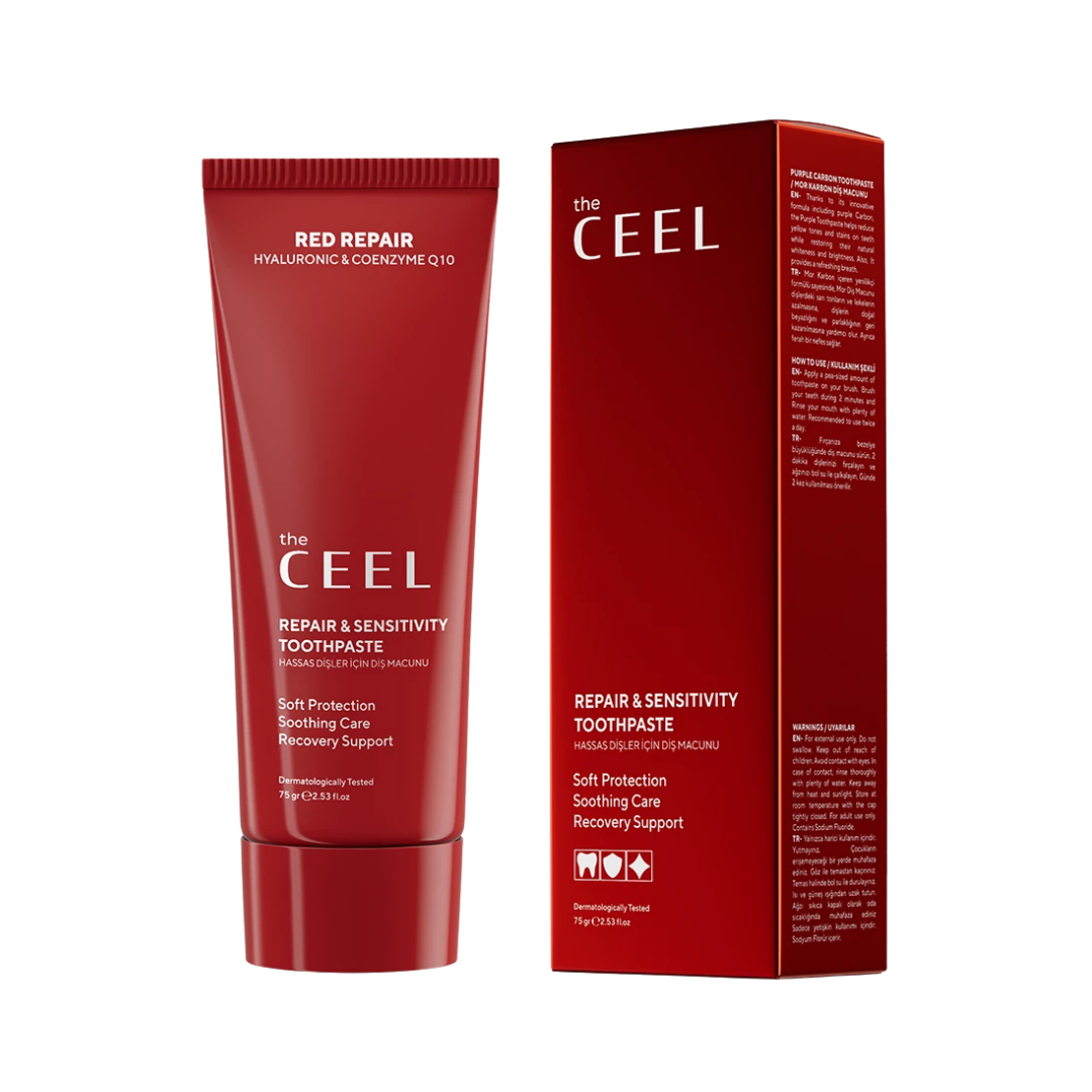 the CEEL Repair & Sensitivity Toothpaste - 75g | سيل معجون للأسنان الحساسة - 75غ