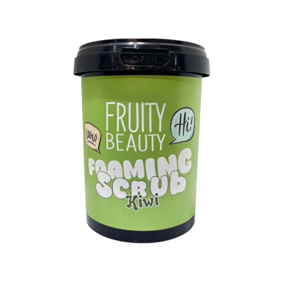 FRUITY BEAUTY Foaming Scrub Kiwi - 600ml | فروتي بيوتي مقشر رغوي للجسم بالكيوي - 600 مل