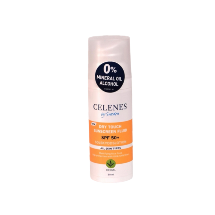 Celenes Dry Touch Sunscreen Fluid Spf50+ - 50ml | سيلينس واقي شمسي سائل - 50 مل