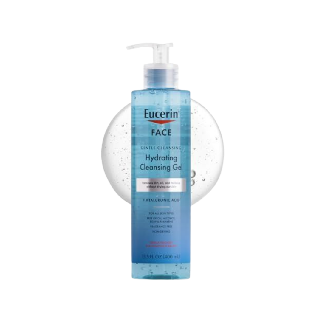 Eucerin Face Gentle Cleansing Hydrating Cleansing Gel - 400ml|   يوسيرين جل التنظيف المرطب اللطيف للوجه-400 مل