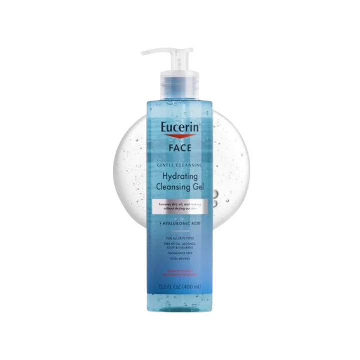 Eucerin Face Gentle Cleansing Hydrating Cleansing Gel - 400ml|   يوسيرين جل التنظيف المرطب اللطيف للوجه-400 مل