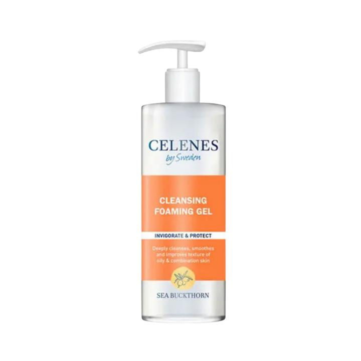 Celenes Vitamin C+ Cleansing Foaming Gel - 250ml | سيلينس غسول جيل بفيتامين سي للبشرة المختلطة والدهنية  - 250 مل