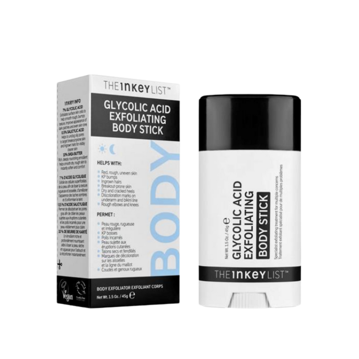 THE INKEY LIST Glycolic Acid Exfoliating Body Stick - 45g | ذا انكي ليست ستيك جليكوليك اسيد مقشرة للجسم - 45 غرام