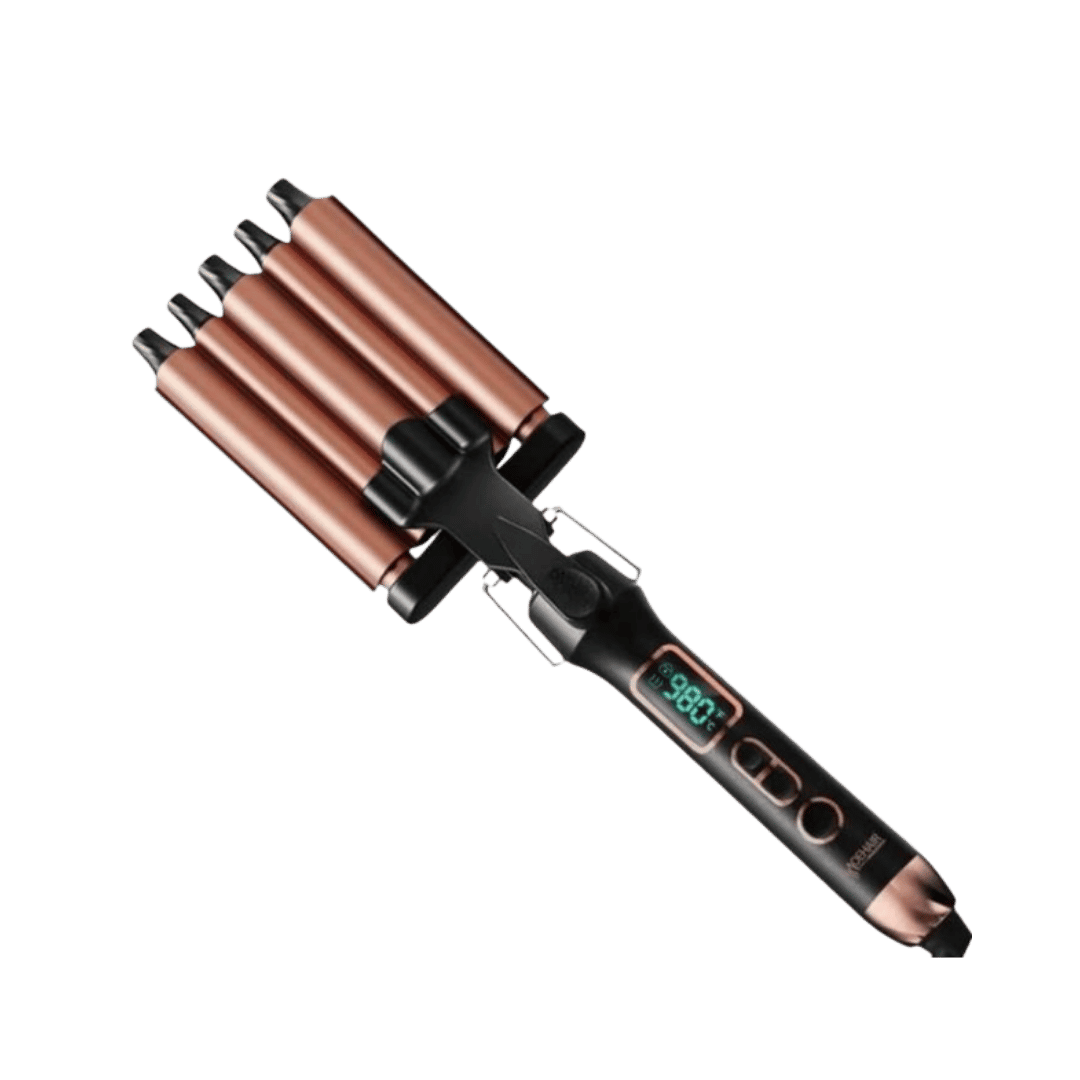 MOEHAIR MOEHAIR 3 Barrel Hair Waver Iron | جهاز كيربي ثلاثي للشعر من موهير