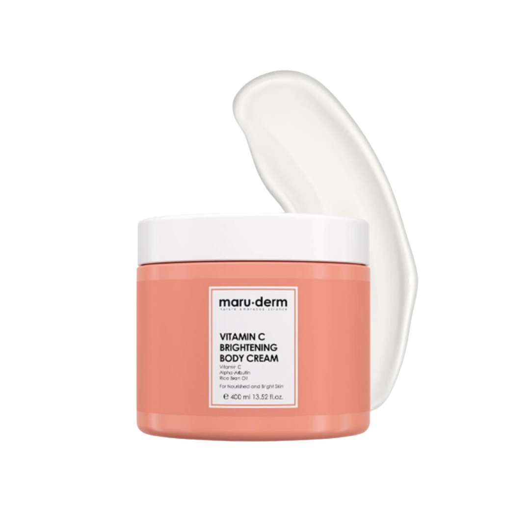 maru.derm Vitamin C Brightening Body Cream - 400ml | مارو.ديرم كريم مرطب للجسم بالفيتامين سي - 400 مل