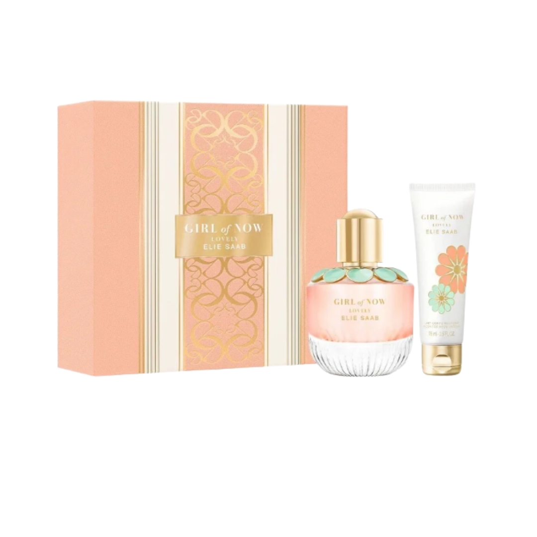 ELIE SAAB Set Girl Of Now Lovely  Edp 50ml + Bl - 75ml | ايلي صعب جيرل او ناو -50 مل + 75 مل