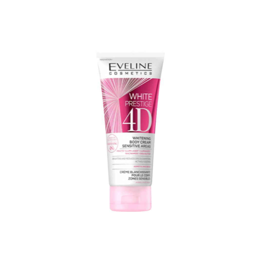 White Prestige 4D Whitening Body Cream For Sensitive Areas - 100ml | كريمة جسم تبييض بيضاء 4D للمناطق الحساسة - 100 مل