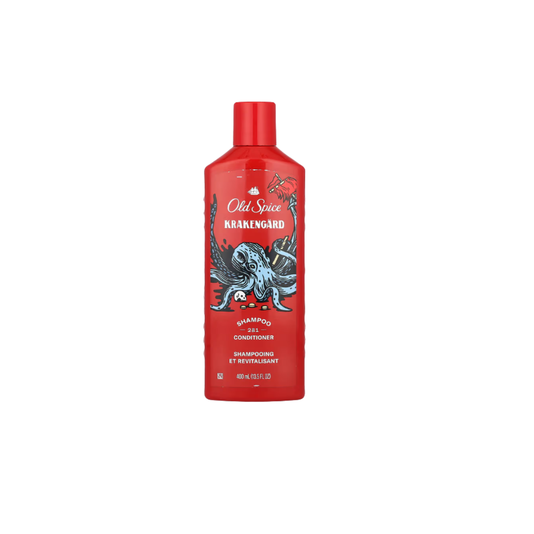 Old Spice Krakengard 2 in 1 Shampoo and Conditioner -400ml | اولد سبايس شامبو و بلسم للرجال 2 في 1 - 400 مل