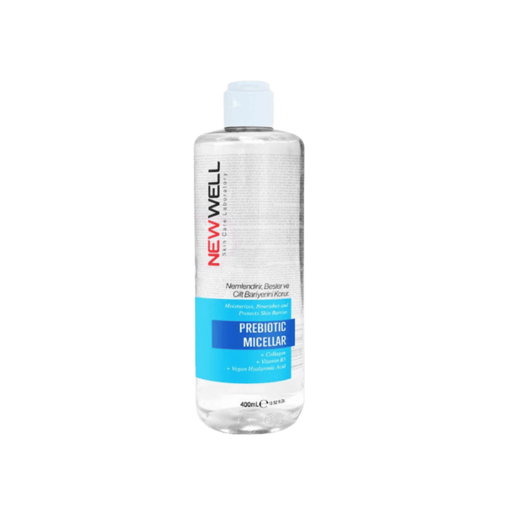 NEW WELL Prebiotic Miceellar Water - 400ml | نيو ويل مزيل مكياج ميسيلار بالبريبايوتيك - 400 مل
