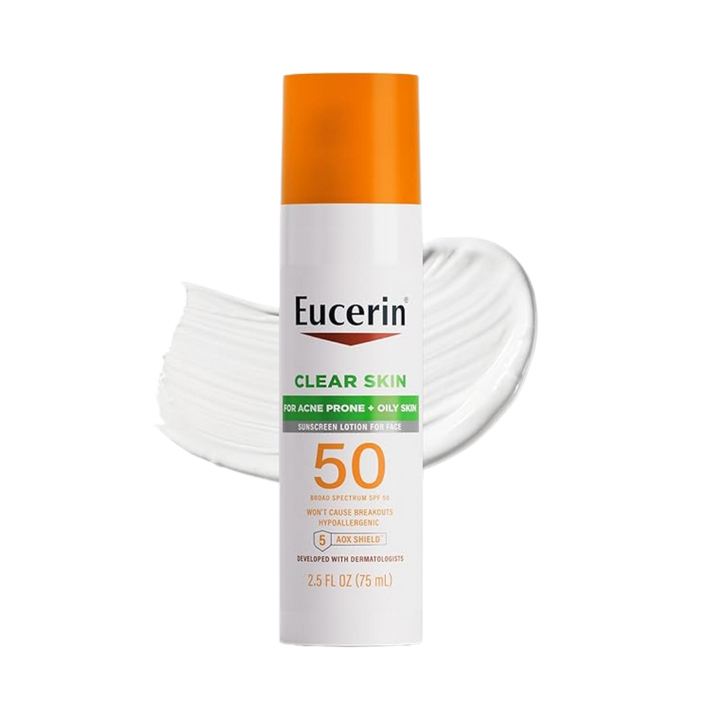 Eucerin Sun Oil Control SPF 50 Face Sunscreen Lotion - 75ml  | يوسيرين واقي شمسي للتحكم بالزيوت - 75 مل