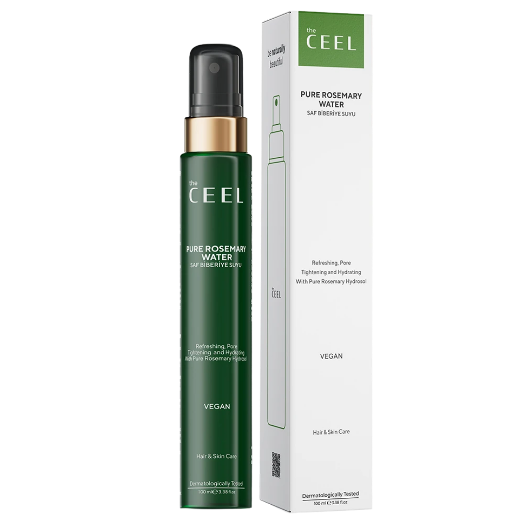 the CEEL Pure Rosemary Water Hair & Skin - 100ml | ذا سيل بخاخ ماء اكليل الجبل للشعر وللبشرة - 100 مل