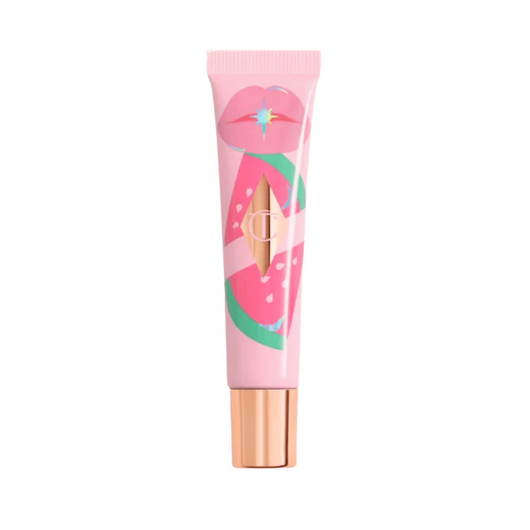 Charlotte Tilbury unreal lips healthy glow nectar nourishing lip oil juicylicious cherry glaze - 14ml | شارلوت تلبوري زيت شفاه ملون- 14مل