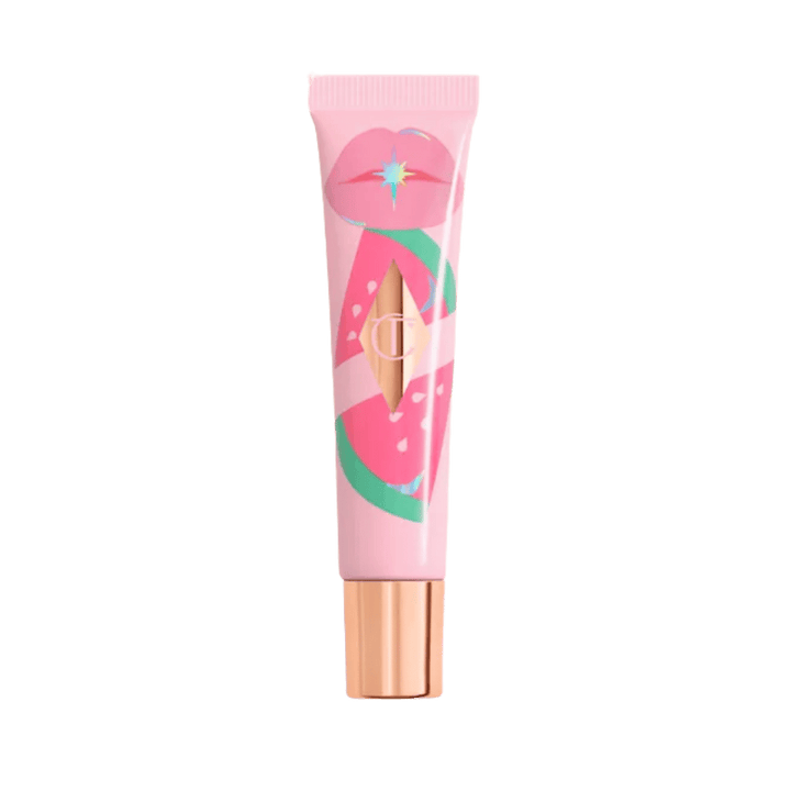 Charlotte Tilbury unreal lips healthy glow nectar nourishing lip oil juicylicious cherry glaze - 14ml | شارلوت تلبوري زيت شفاه ملون- 14مل