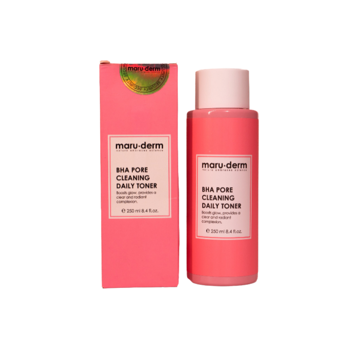 maru.derm Bha pore cleaning daily toner - 250ml | مارو.ديرم تونر أحماض ال bha لتنقية الوجه يوميا - 250 مل