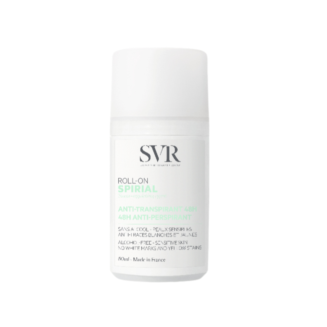 SVR Spirial Anti Perspirant Roll on Deodorant 48H - 50ml | اس في ار رول مزيل العرق المضاد للتعرق 48 ساعة 50 مل
