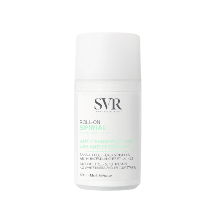 SVR Spirial Anti Perspirant Roll on Deodorant 48H - 50ml | اس في ار رول مزيل العرق المضاد للتعرق 48 ساعة 50 مل