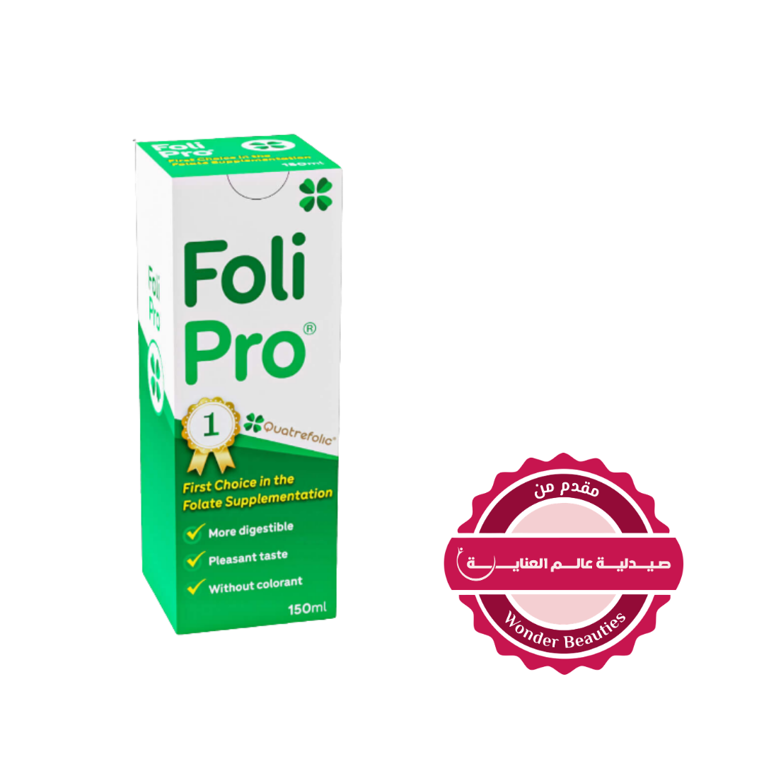 ABM Foli Pro Quatrfolic First Choice In The Folate - 150ml | فولي برو كواترفوليك الخيار الأول في حمض الفوليك - 150 مل