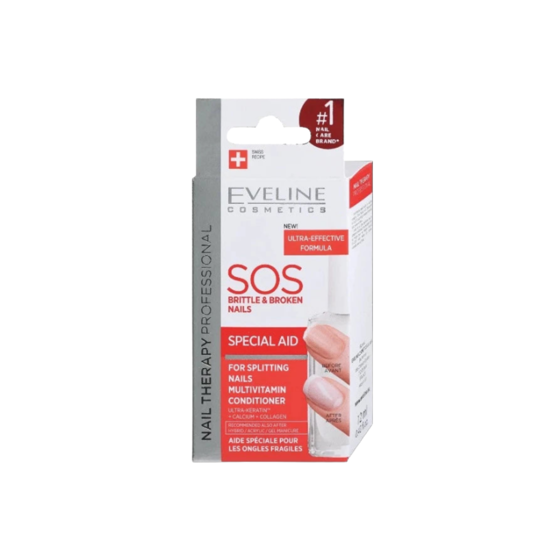 EVELINE Moisturizing vitamin to treat broken and brittle nails - 12ml | ايفلين بلسم لتقوية الأظافر - 122 مل