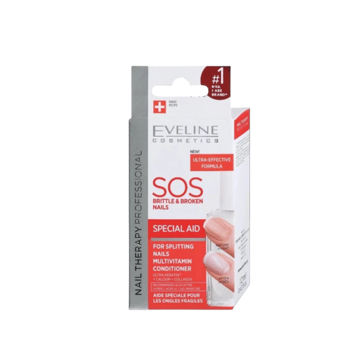 EVELINE Moisturizing vitamin to treat broken and brittle nails - 12ml | ايفلين بلسم لتقوية الأظافر - 122 مل