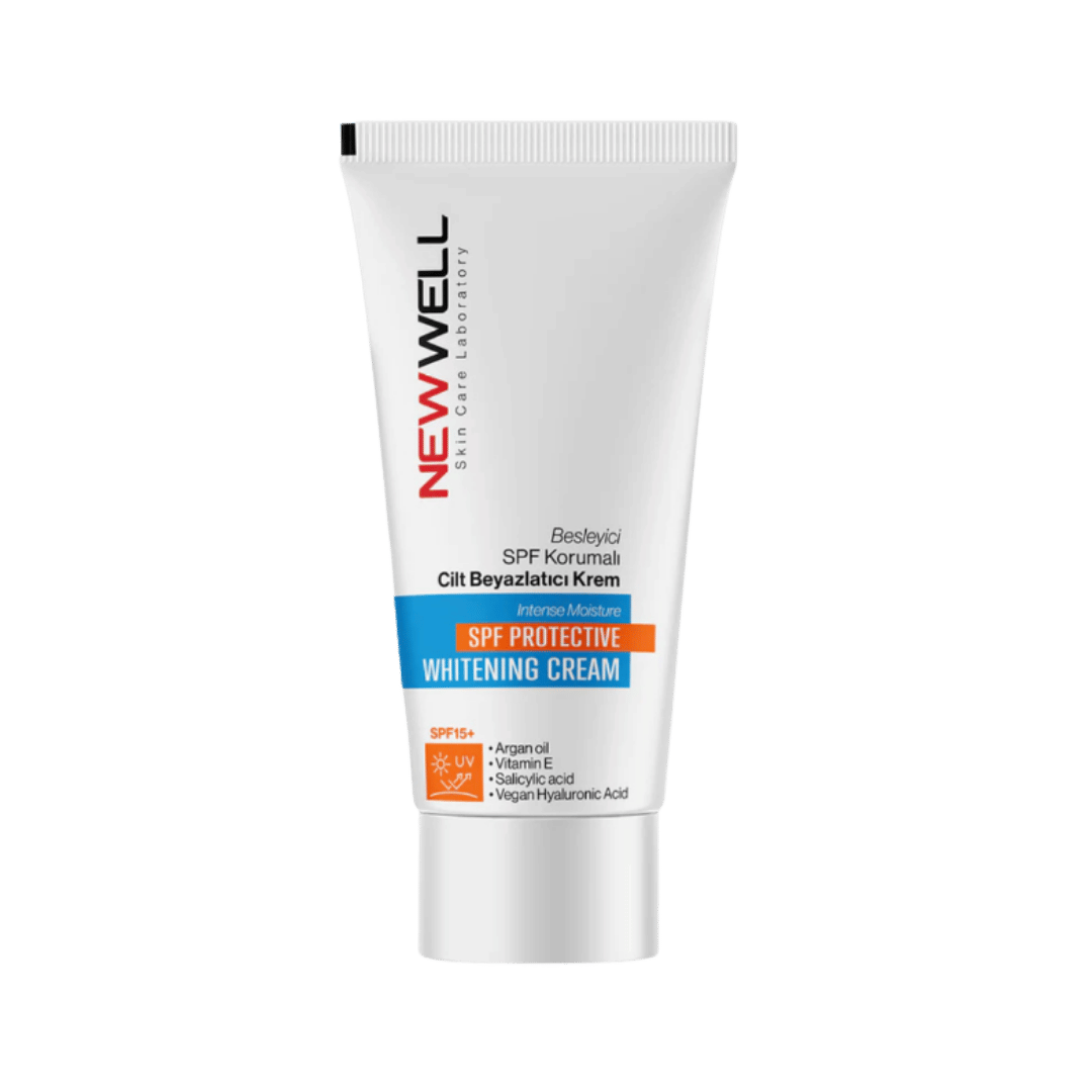 NEW WELL SPF Protective Whitening Cream - 50ml | نيو ويل كريم تفتيح الوجه spf15 - 50 مل