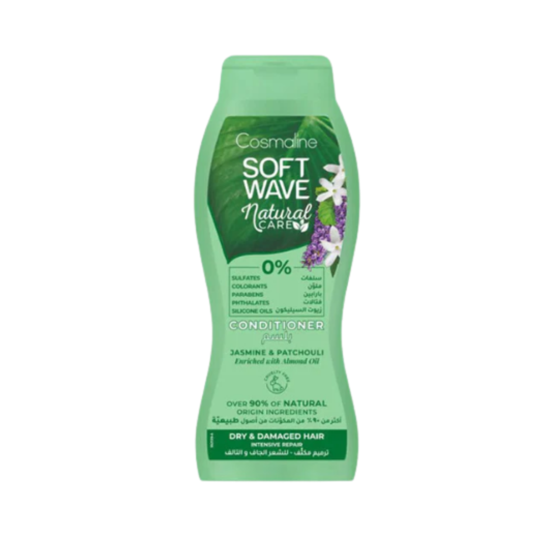 Cosmaline Soft Wave Natural Care Dry & Damaged Hair Conditioner - 400ml | بلسم سوفت ويف للعناية الطبيعية بالشعر الجاف والتالف من كوزمولاين 400 مل