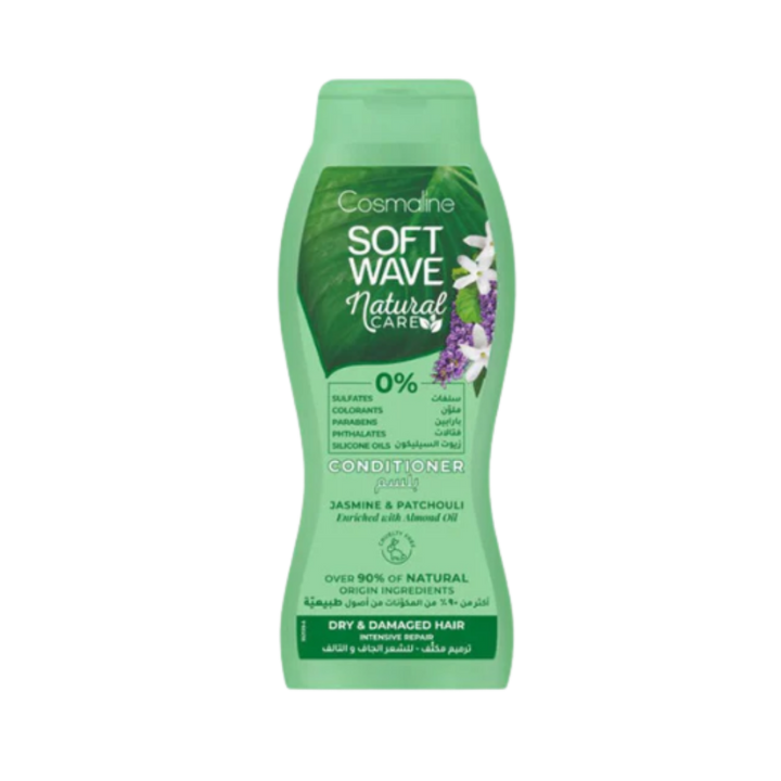 Cosmaline Soft Wave Natural Care Dry & Damaged Hair Conditioner - 400ml | بلسم سوفت ويف للعناية الطبيعية بالشعر الجاف والتالف من كوزمولاين 400 مل