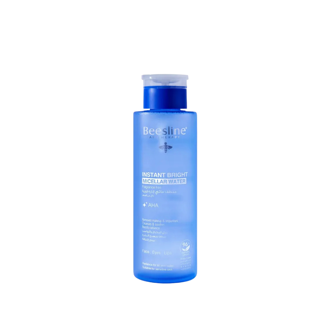 Beesline Instant Bright Micellar Water Fregrance Free - 400ml | بيزلاين مزيل مكياج مايسلير خالي من العطور - 400 مل