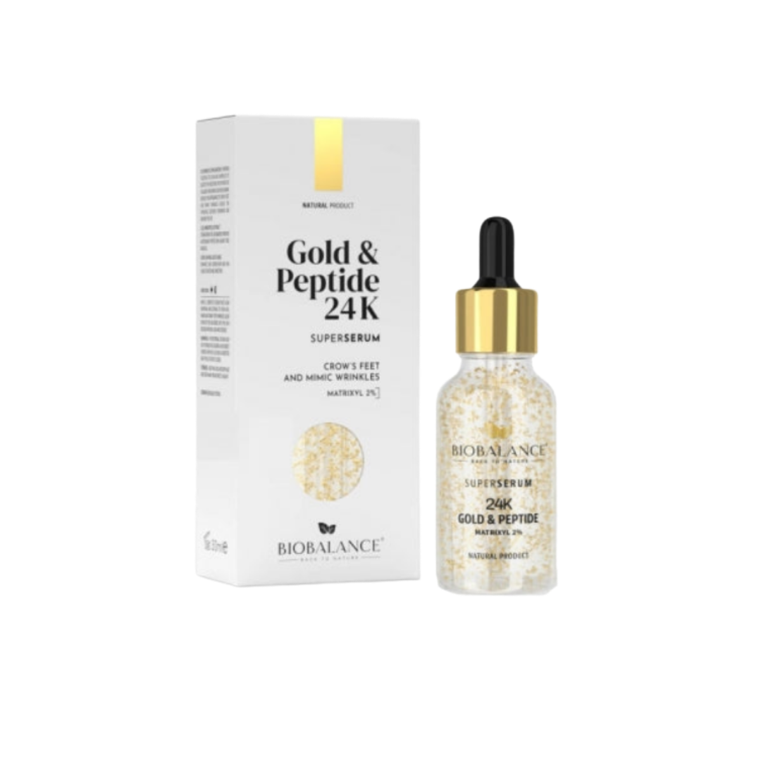 Bio Balance 24K Gold & Peptide Super Serum - 30ml | بايو بالانس سيروم الببتيدات مع رقائق الذهب  - 30 مل