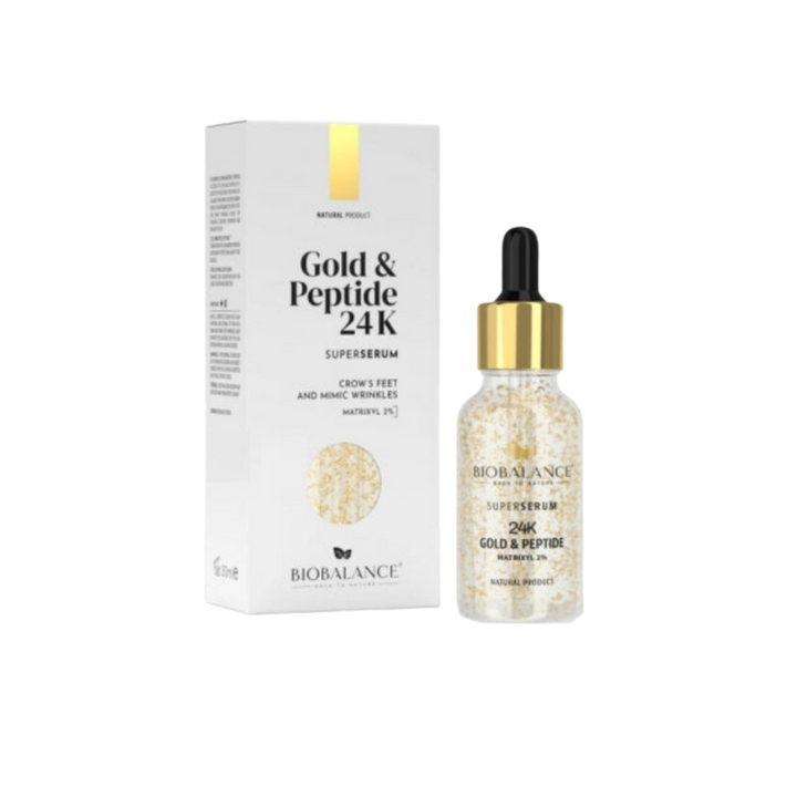 Bio Balance 24K Gold & Peptide Super Serum - 30ml | بايو بالانس سيروم الببتيدات مع رقائق الذهب  - 30 مل