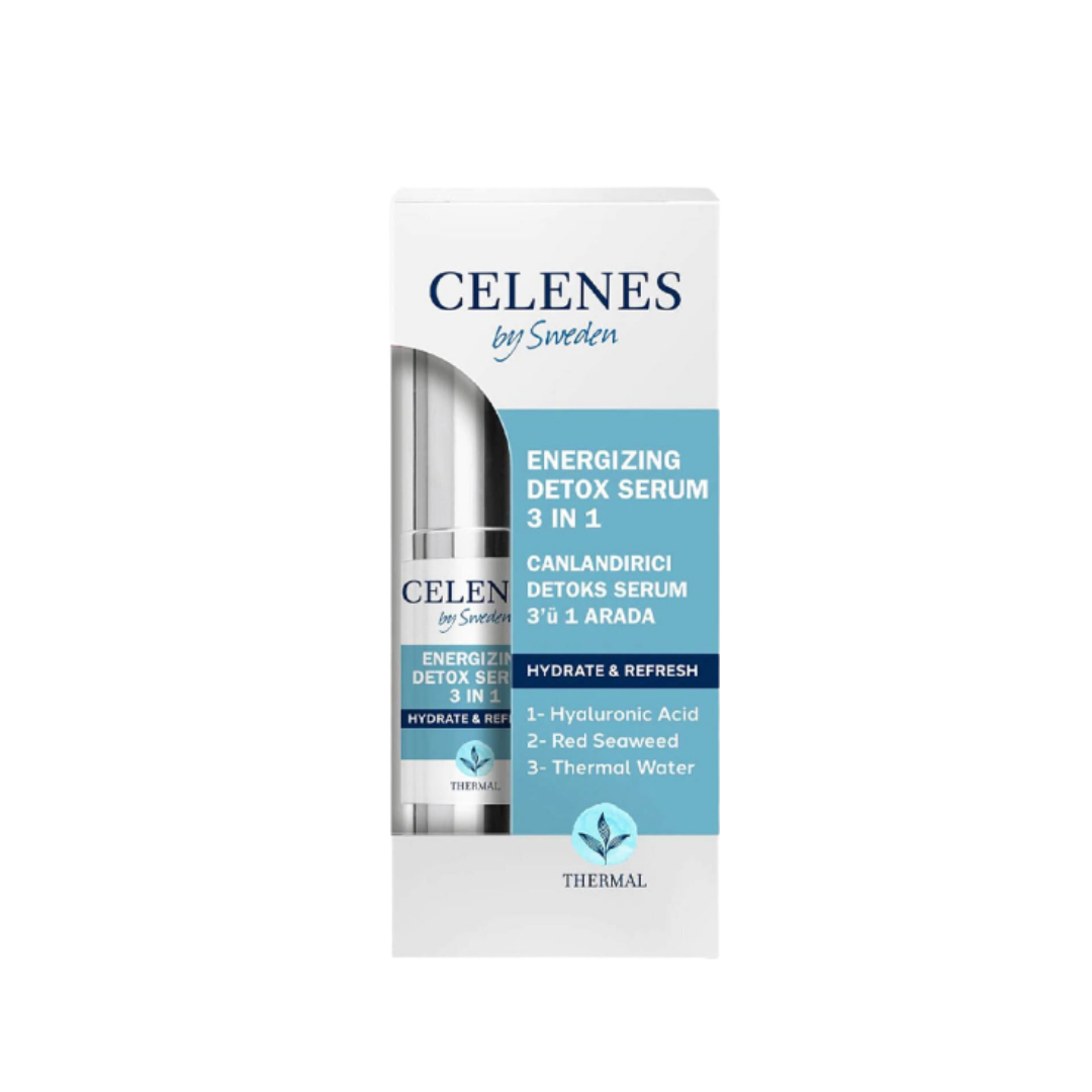Celenes Thermal Eneergizing Detox Serum 3in1 - 30ml | سيلينس سيروم التخلص من السموم 3 في 1 - 30 مل