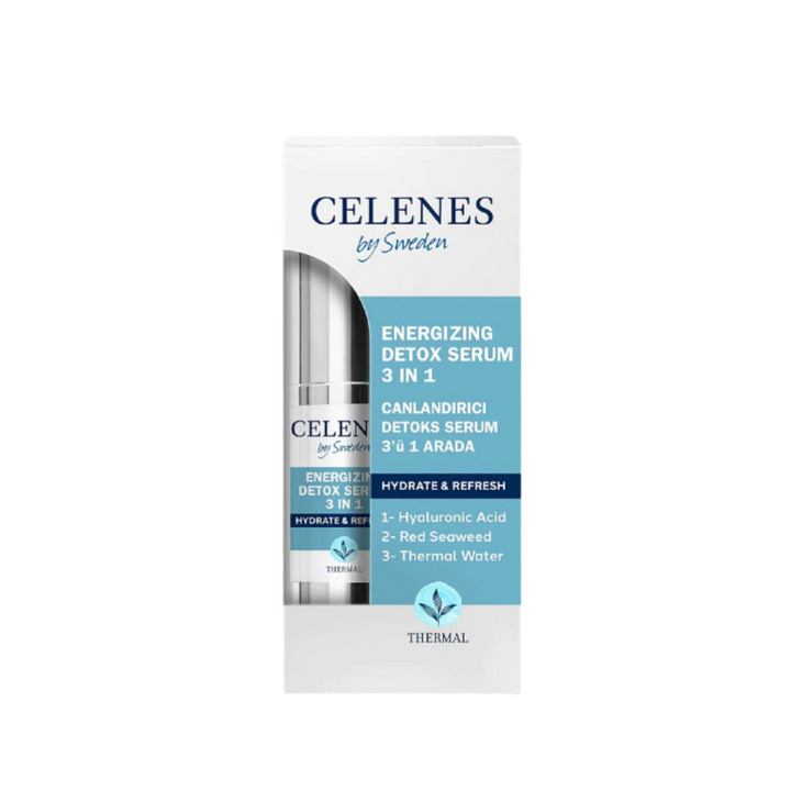 Celenes Thermal Eneergizing Detox Serum 3in1 - 30ml | سيلينس سيروم التخلص من السموم 3 في 1 - 30 مل
