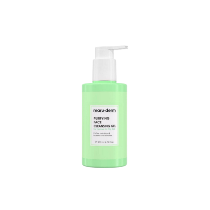 maru.derm Purifying Face Cleansing Gel For normal to oily Skin - 200ml | مارو.ديرم غسول منقي للبشرة العادية الى الدهنية - 200 مل