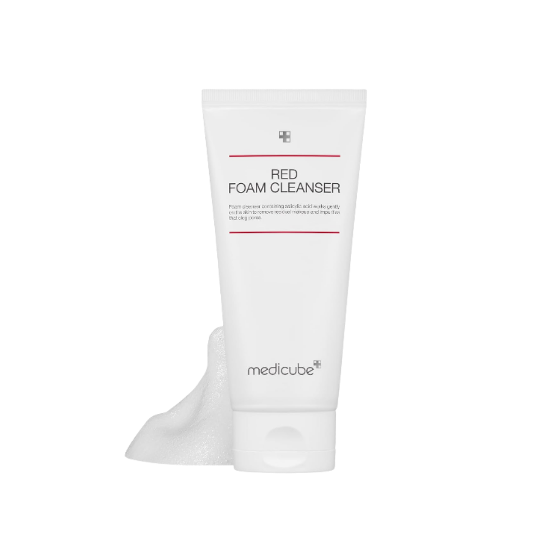 Medicube RED FOAM CLEANSER 2020 - 120ML | ميدي كيوب غسول رغوي للوجه - ١٢٠ مل