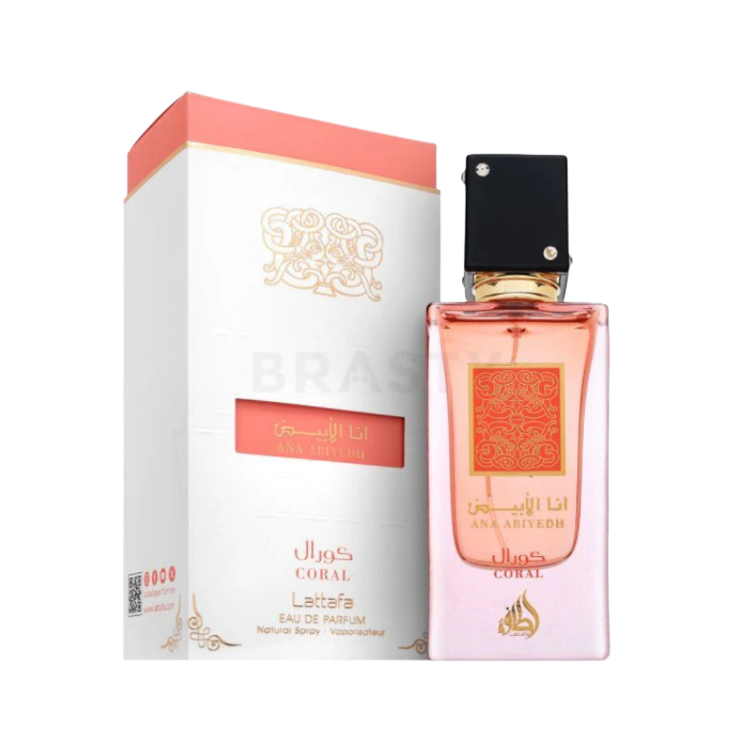 lattafa |عطر انا الابيض كورال  60 مل لطافة