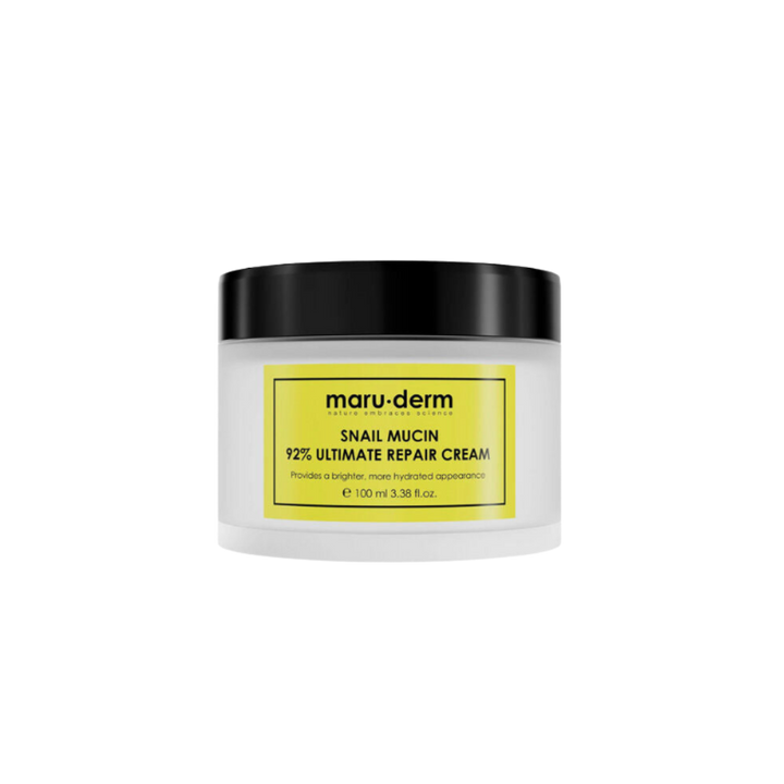 maru.derm Snail Mucin 92% Ultimate Repair Cream - 100ml | مارو.ديرم كريم مستخلص الحلزون 92% مرمم للوجه - 100 مل
