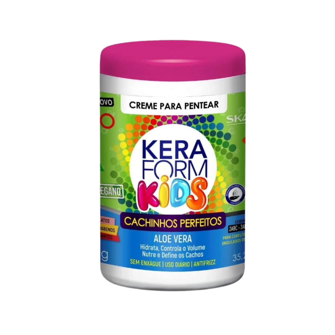 SKAFE Kera Form Brushing Cream Perfect Curld Aloe Vera - 1kg | سكاف كريم تصفيف الشعر الكيرلي للأطفال - 1 كيلو