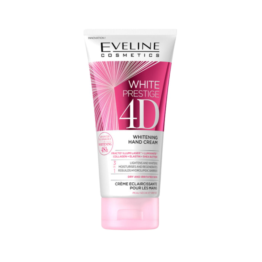Eveline White Prestige 4D Whitening Hand Cream - 100ml | ايفيلين كريم لتفتيح اليدين - 100 مل