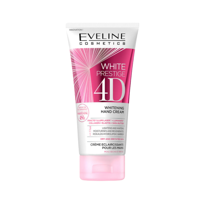 Eveline White Prestige 4D Whitening Hand Cream - 100ml | ايفيلين كريم لتفتيح اليدين - 100 مل