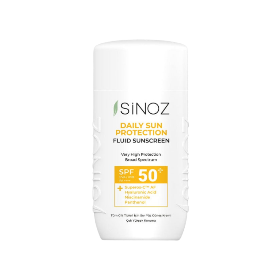 SiNOZ Spf50+ Daily Use Fluid Sunscreen - 50ml | سينوز واقي شمسي سائل يومي spf50+ - 50 مل